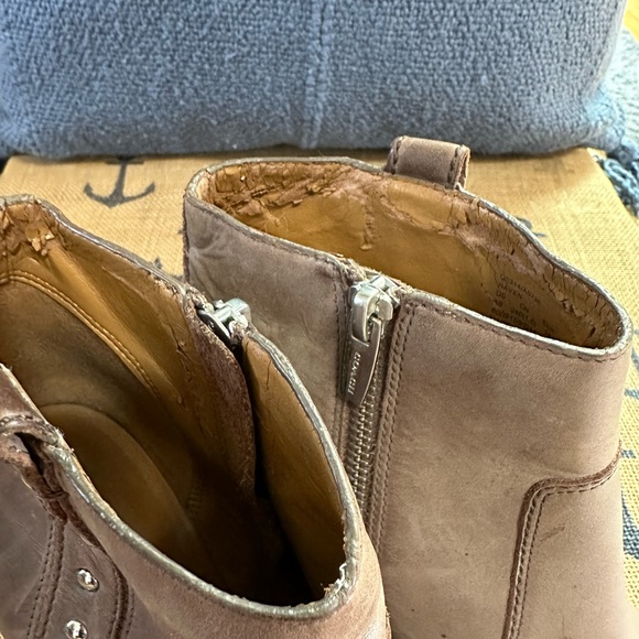 Coach leather wedge booties🩶 - Picture 4 of 4